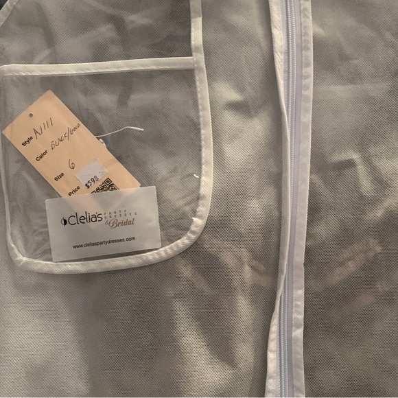 COPY - ELETA Black & Gold Butterfly, Fully Beaded & Sequined Prom Dress - Picture 6 of 7